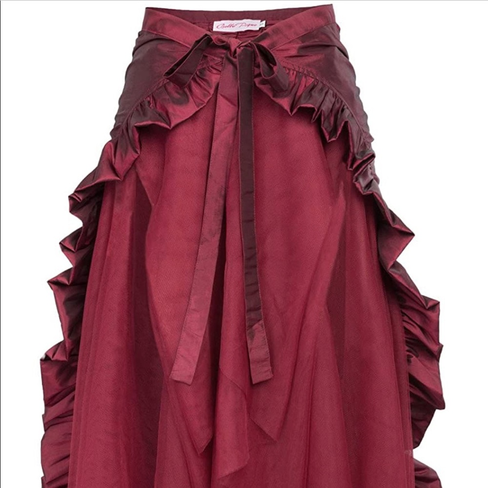 Red steampunk skirt